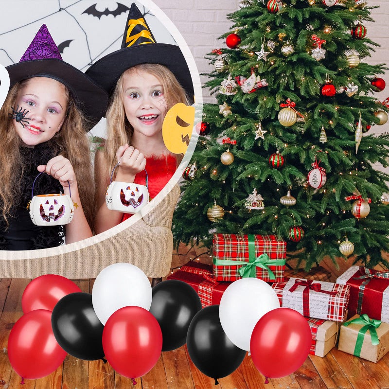 تيكيونايت 100 قطعة من بالونات اللاتكس باللون الأحمر والأبيض والأزرق من TecUnite، مقاس 15.7 بوصة، بالونات مستديرة ملونة لديكورات الرابع من يوليو، ويوم الاستقلال، وحفلات الزفاف الوطنية، وحفلات أعياد الميلاد - Image 4